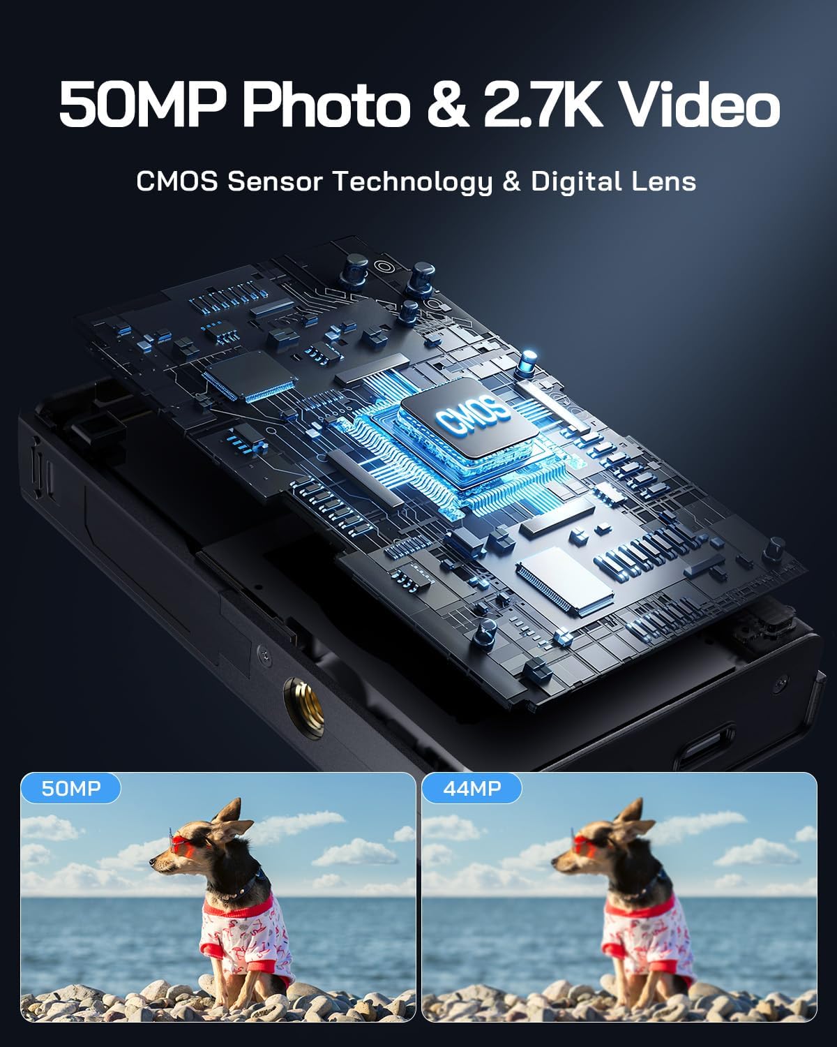 Action Camera 4K 20MP Sport Camera 40M Waterproof Underwater Cam Video Cam Wifi Wide Angle Helmet EIS Dual Microphone, New,4K Resolution