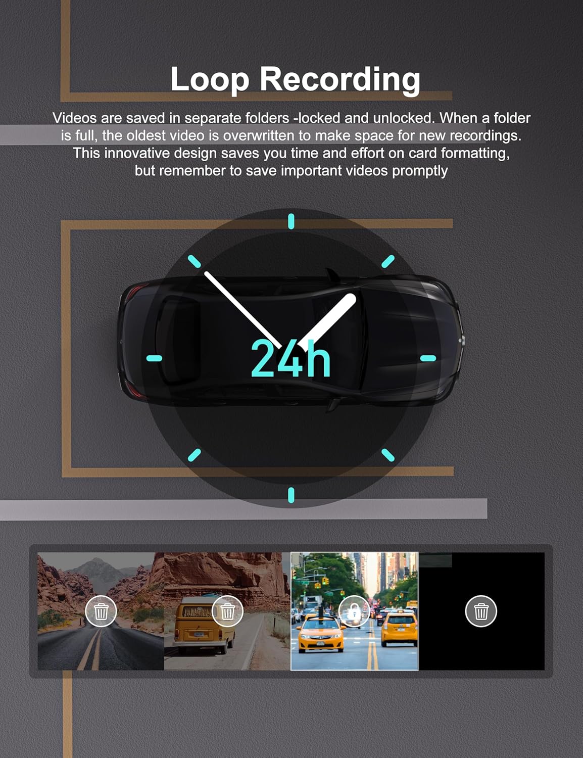 2.5K Dash Cam Front and Rear Camera with 32G SD Card, 1440P 170° G-Sensor, Night Vision, WDR 3.3 stars out of 103 reviews (3.3)| 103 ratings