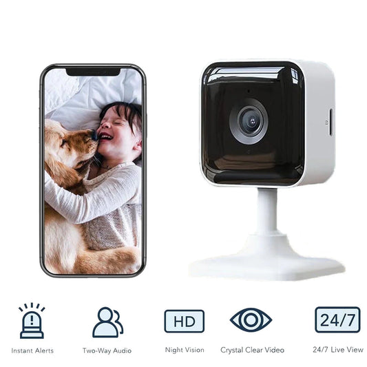 Indoor Security Camera 1080P, Motion Detection, Cloud & SD Card Storage, Works with Alexa/Google Home, 2.4G Wifi Supported,1 Pack