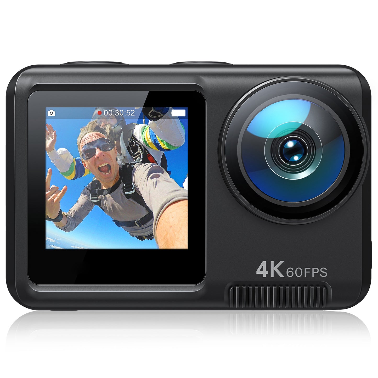 Action Camera 4K 60FPS 24MP WiFi Waterproof Underwater Camera 3.0 EIS Stabilization 8X Zoom Helmet Camera