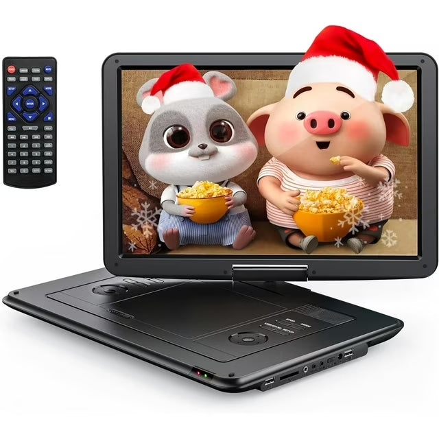 Cocobear 15.5" Portable DVD Player for Car, Kids Swivel Screen, 1080p, Black