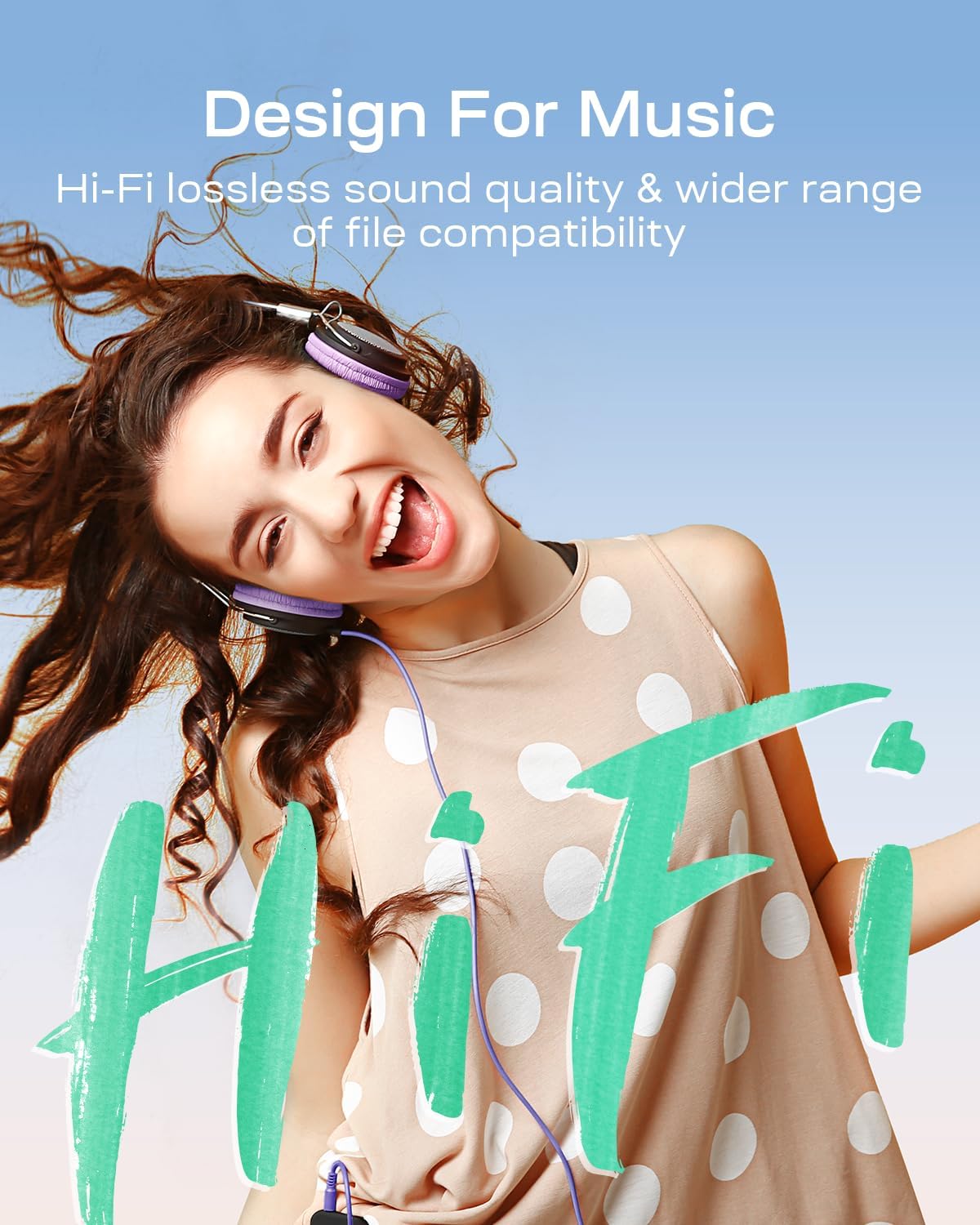 MP3 Player with Bluetooth 80GB, 5.2 HiFi Portable Music Player with FM Radio, Recorder, Pedometer, Stopwatch, Earphones Included Ideal New Gift