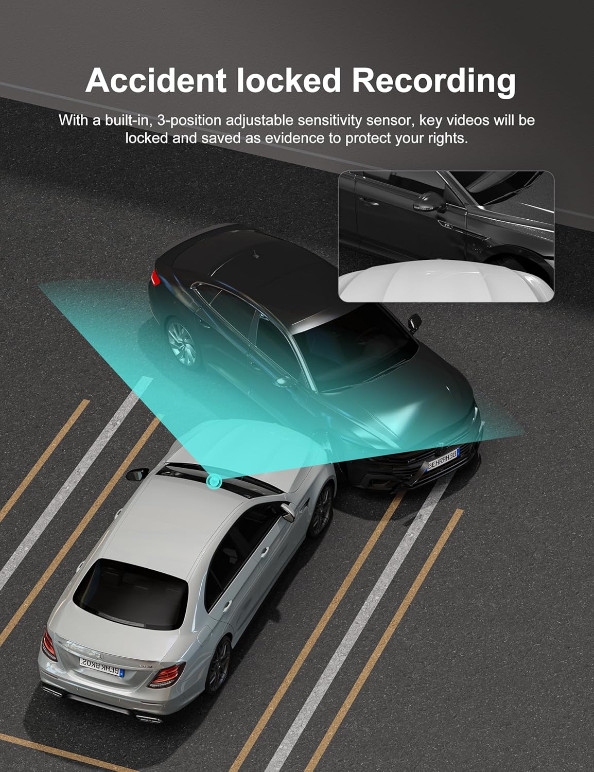 2.5K Dash Cam Front and Rear Camera with 32G SD Card, 1440P 170° G-Sensor, Night Vision, WDR 3.3 stars out of 103 reviews (3.3)| 103 ratings