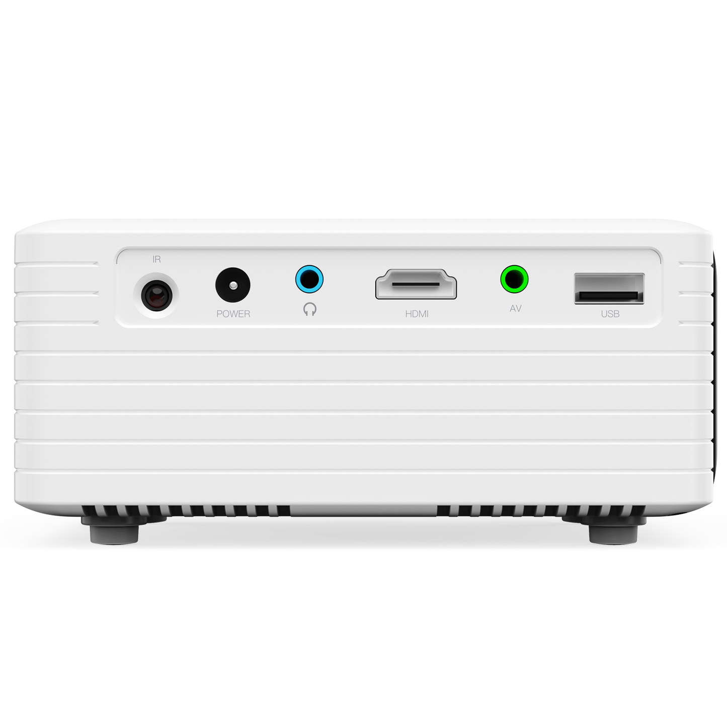 Mini Projector 1080P, 120" Screen Suppported, 4000 Lumens 60000 Hrs Lamp Life, White, 1 Count